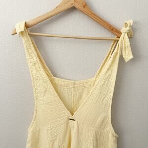 BILLABONG | On The Run Romper Yellow Pineapple 🍍 Overalls Cotton Gauze | Medium